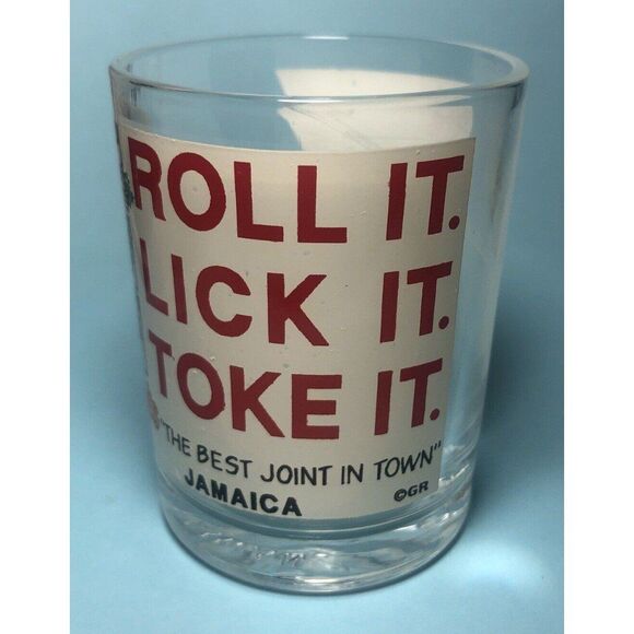 2 Shot Glasses-Jamaica Bud’s’ The Best Joint in Town’ RX by Dr I.M. High+ Small - Picture 4 of 7
